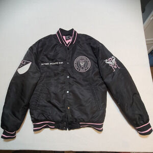 MLS Inter Miami CF Black Pink XS Bomber Jacket Soccer Major League Soccer Offici